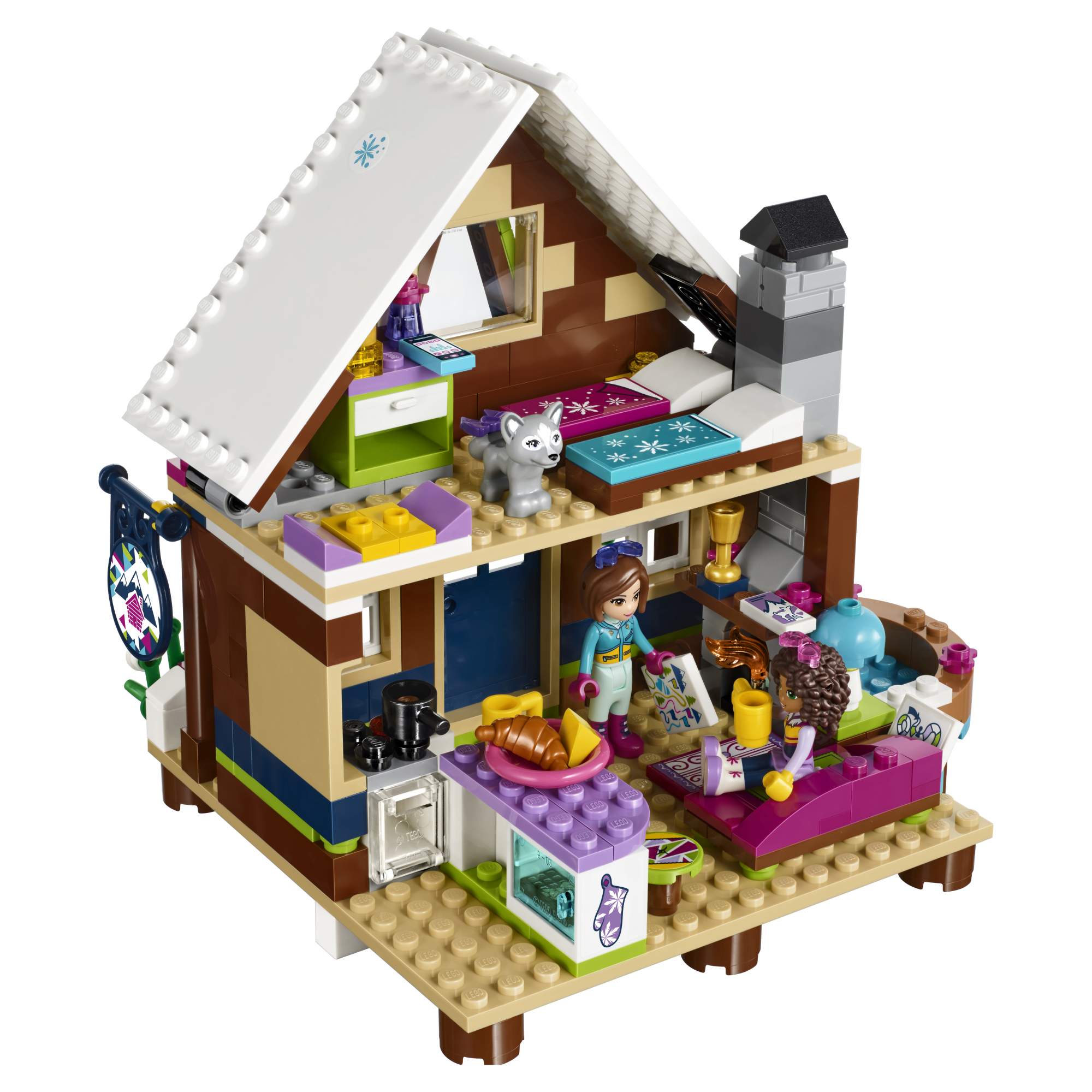 Купить конструктор LEGO Friends Горнолыжный курорт: шале (41323), цены на  Мегамаркет | Артикул: 100000093305