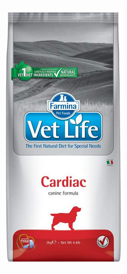 Сухой корм для собак Farmina Vet Life Cardiac, при сердечной недостаточности, курица, 2кг