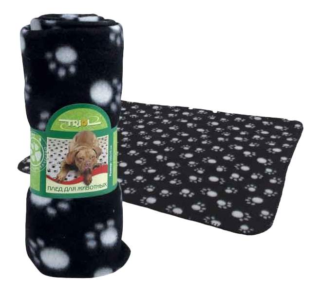 Одеяло для собак Triol TB-25 флис, черный, 100x70 см