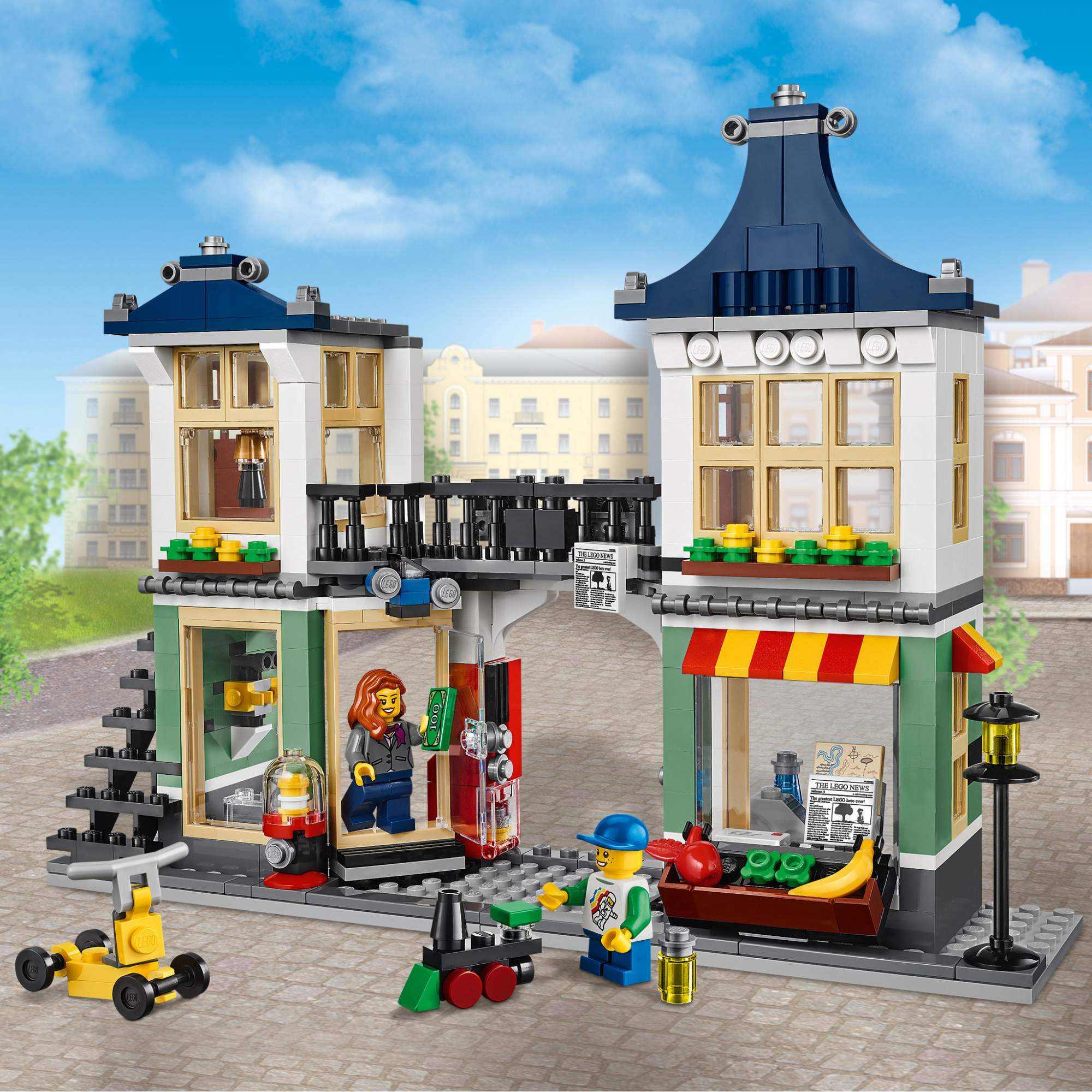 Lego toy hot sale and grocery shop