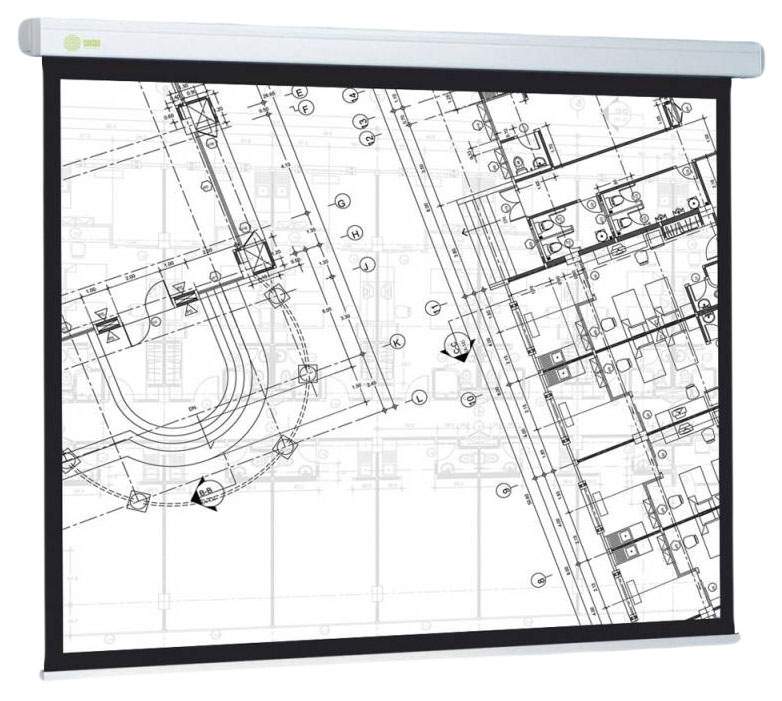 Экран для видеопроектора Cactus Wallscreen CS-PSW-124x221 Белый - купить в Москве, цены в интернет-магазинах Мегамаркет