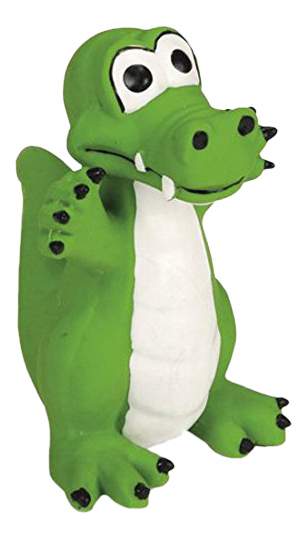 Жевательная игрушка для собак Beeztees Зеленый крокодил, длина 12 см
