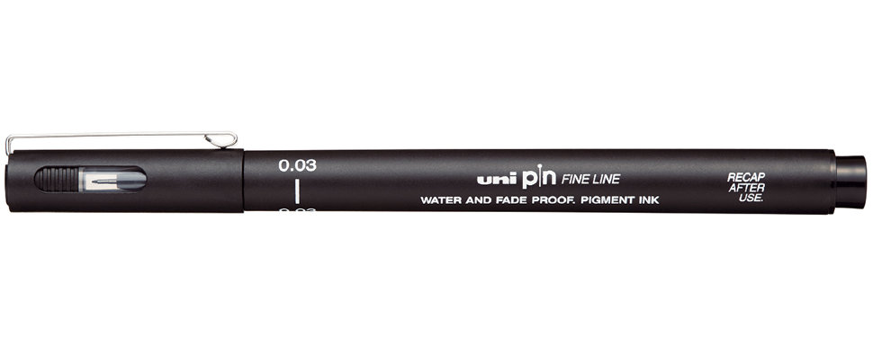 Линер Uni Pin Fine Line 003 черный 0,03мм