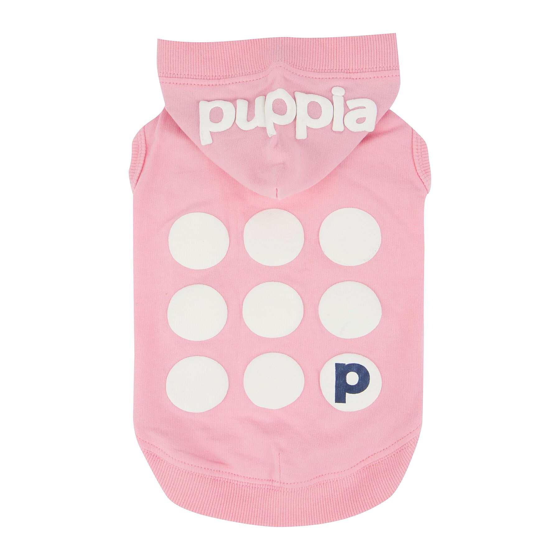 Футболка с капюшоном для собак Puppia Emmy розовая, размер XS