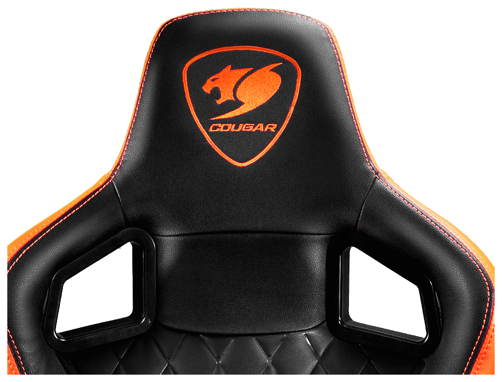 Кресло компьютерное игровое cougar armor titan black orange