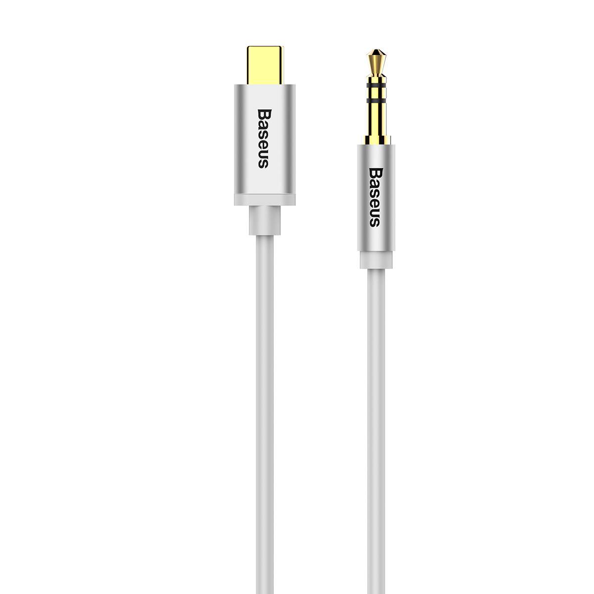 Кабель Baseus Yiven Type-C male To 3.5 male Audio Cable M01 White