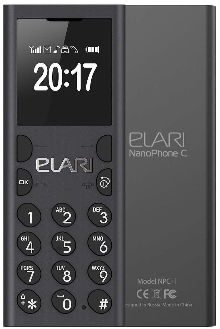 Мобильный телефон Elari NanoPhone C 2017 Black - отзывы покупателей на  Мегамаркет