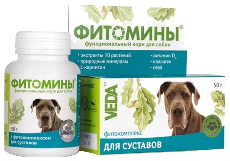 Витаминный комплекс для собак VEDA Фитомины, для суставов 100 таб