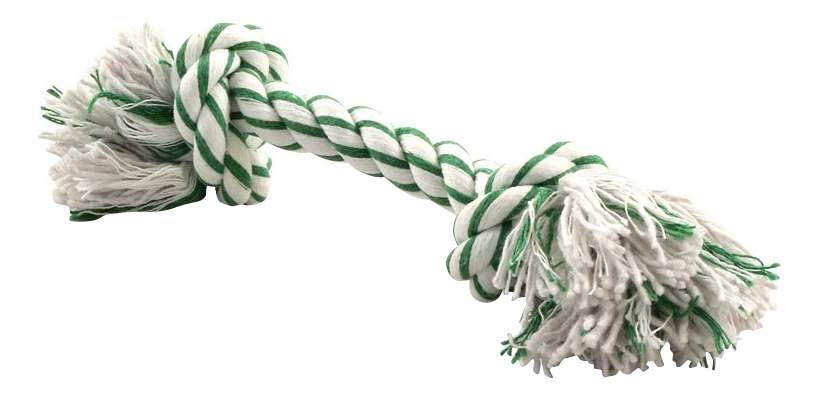 Грейфер для собак Triol Веревка с ментолом, белый, зеленый, 20 см