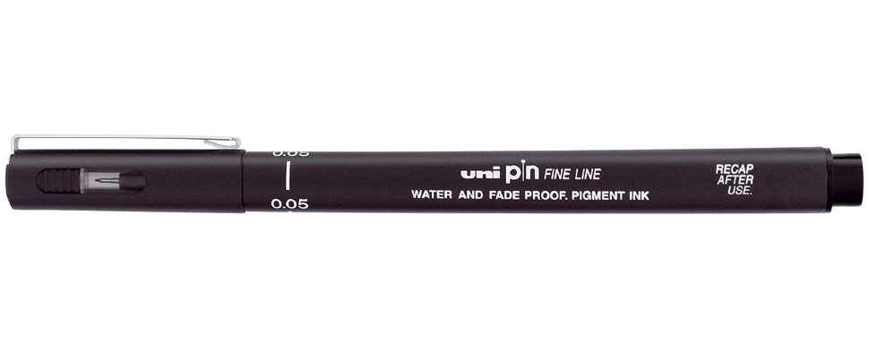 Линер Uni Pin Fine Line 005 черный 0,05мм