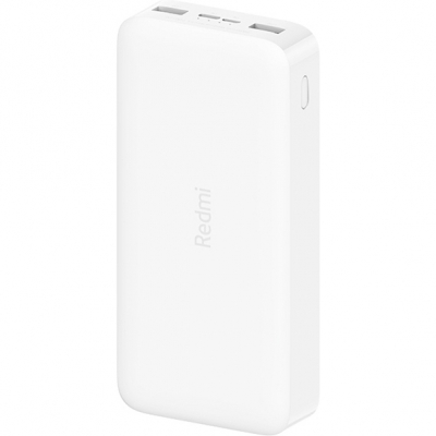 Внешний аккумулятор Xiaomi Mi Redmi Power Bank Fast Charge PB200LZM 20000 mAh White - купить в Кнопка, цена на Мегамаркет