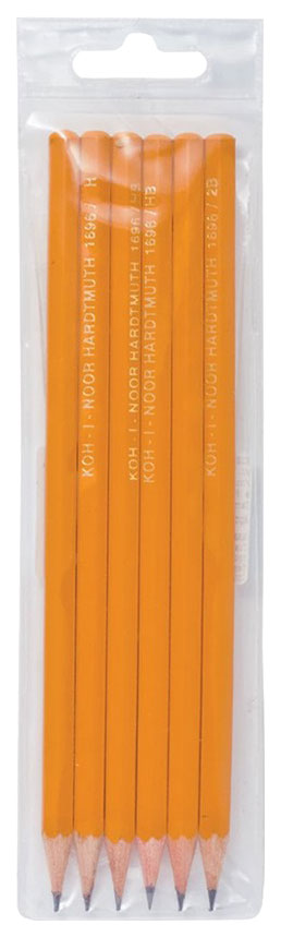 Купить набор чернографитных карандашей Koh-I-Noor различной твердости .