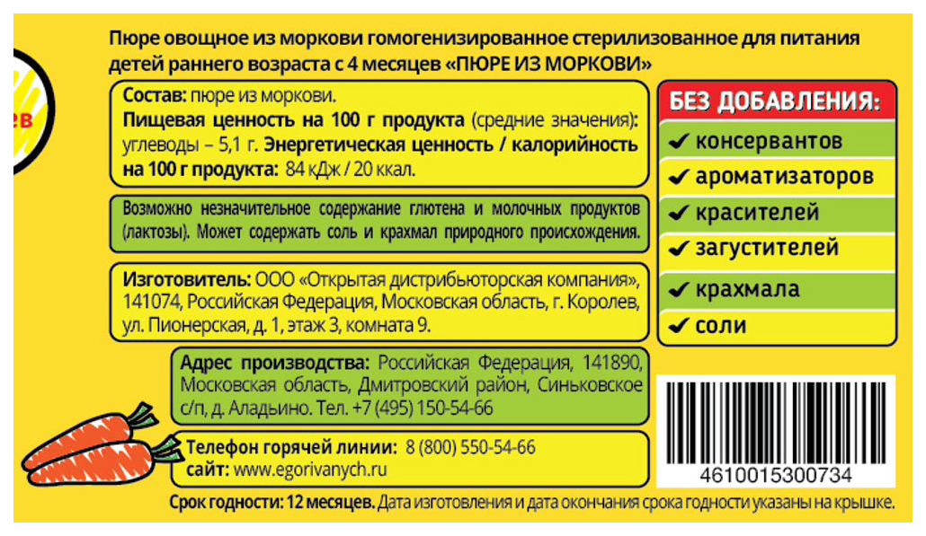 Протереть по составу. 100 Г пюре состав. Таблица детских овощных пюре производители и состав. Плотность морковного пюре.