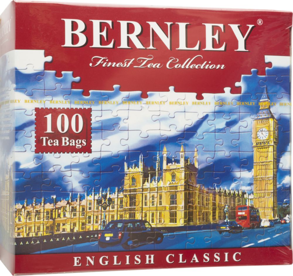 Чай Bernley чёрный байховый English Classic 100 пакетиков - купить в Мегамаркет Екб, цена на Мегамаркет