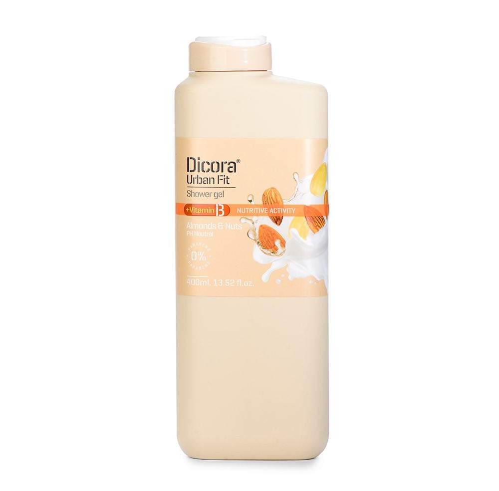 Купить гель для душа Dicora Urban Fit Almond & Nuts с витамином B, питательный 400 мл, цены на Мегамаркет | Артикул: 100025527809