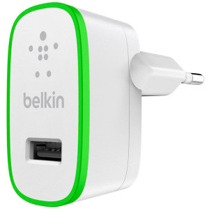 Сетевое зарядное устройство Belkin F8J040vfWHT, 1xUSB, 2,4 A, white