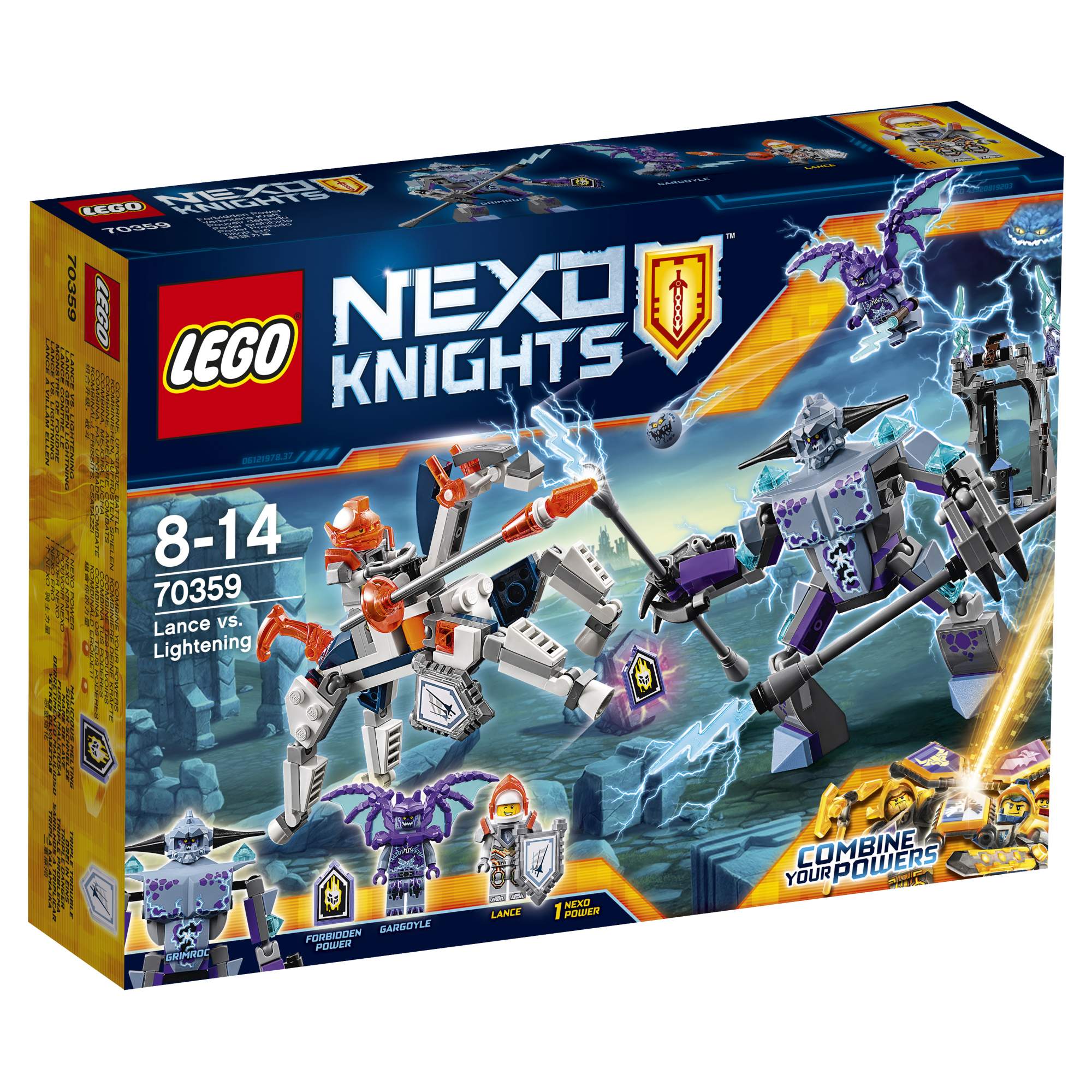 Конструктор <b>LEGO</b> <b>Nexo</b> Knights <b>Ланс</b> против Монстра-молнии (70359) № 2.