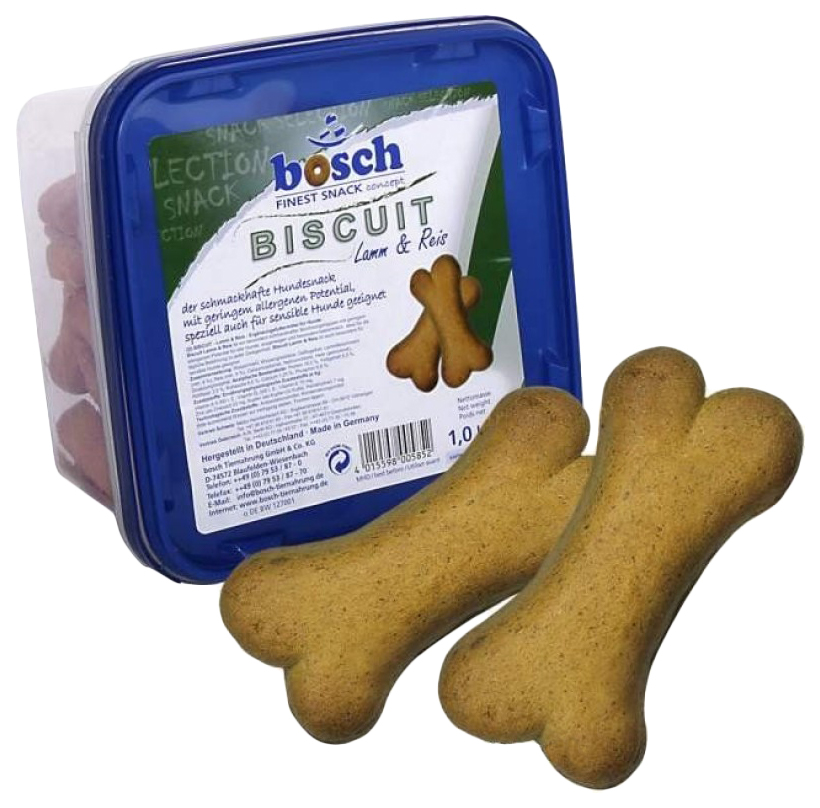 Лакомство для собак Bosch Biscuit, косточки, ягненок, 1 кг