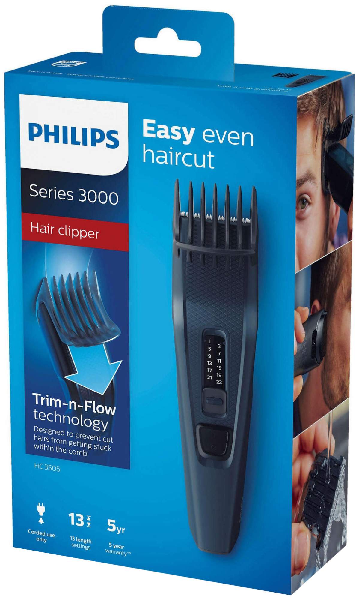 Машинка для стрижки волос Philips HC3505/ 15 Black, купить в Москве, цены в  интернет-магазинах на Мегамаркет