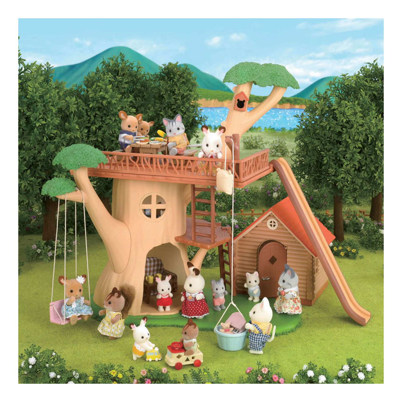 Купить игровой набор Sylvanian Families Дерево-дом, цены на Мегамаркет