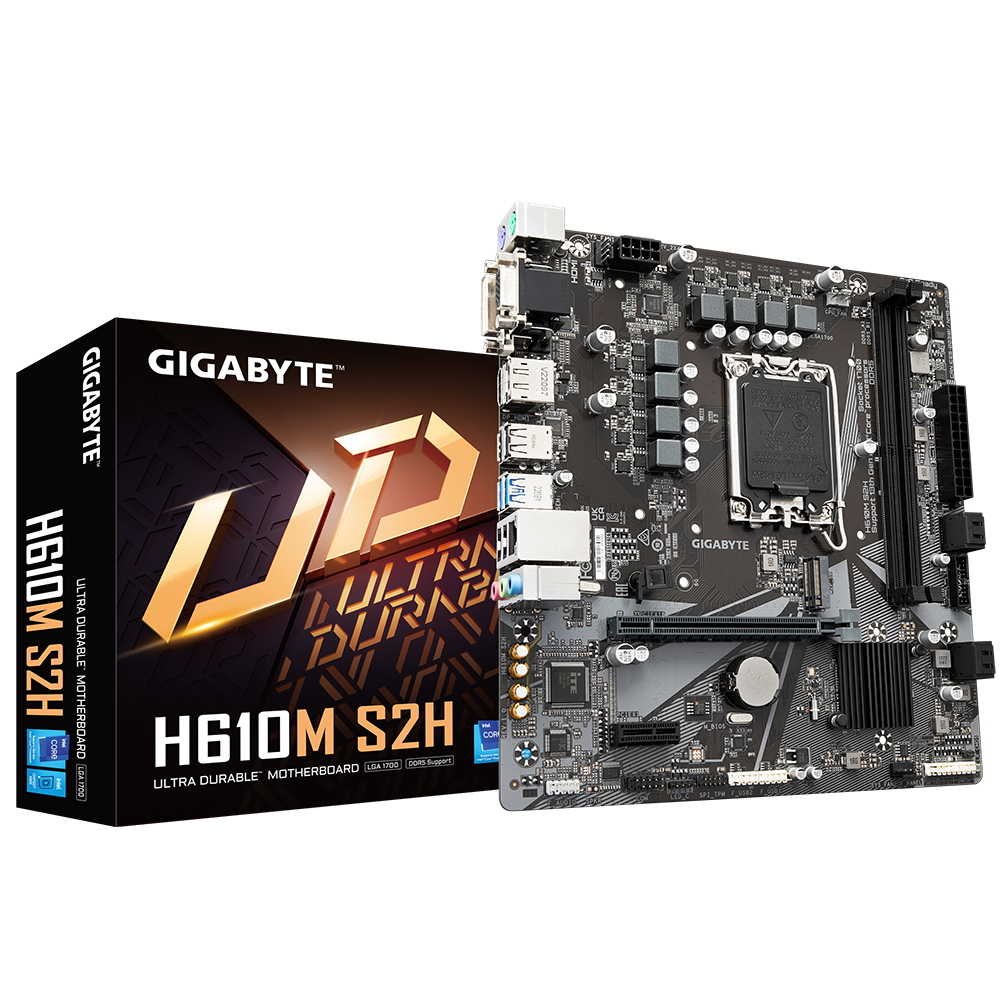 Материнская плата GIGABYTE H610M S2H - купить в Ситилинк, цена на Мегамаркет