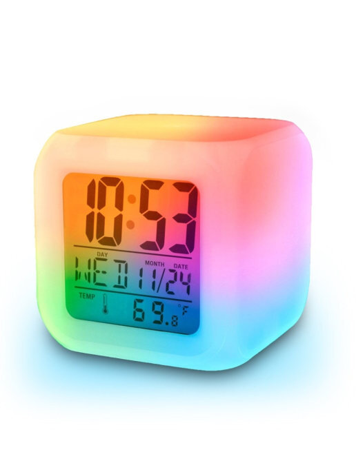 Часы-будильник электронные XPX COLOR CHANGE/М1 купить в интернет-магазине, цены на Мегамаркет