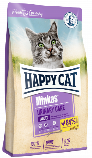 Сухой корм для кошек Happy Cat Minkas Adult Urinary Care, при МКБ, с птицей, 1,5кг