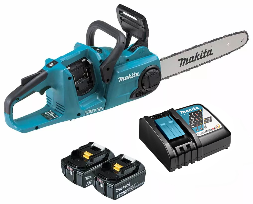 Аккумуляторная цепная пила MAKITA DUC353PT2 (2хАкк 36В 5А*ч + ЗУ) - купить в Москве, цены на Мегамаркет | 100034289822