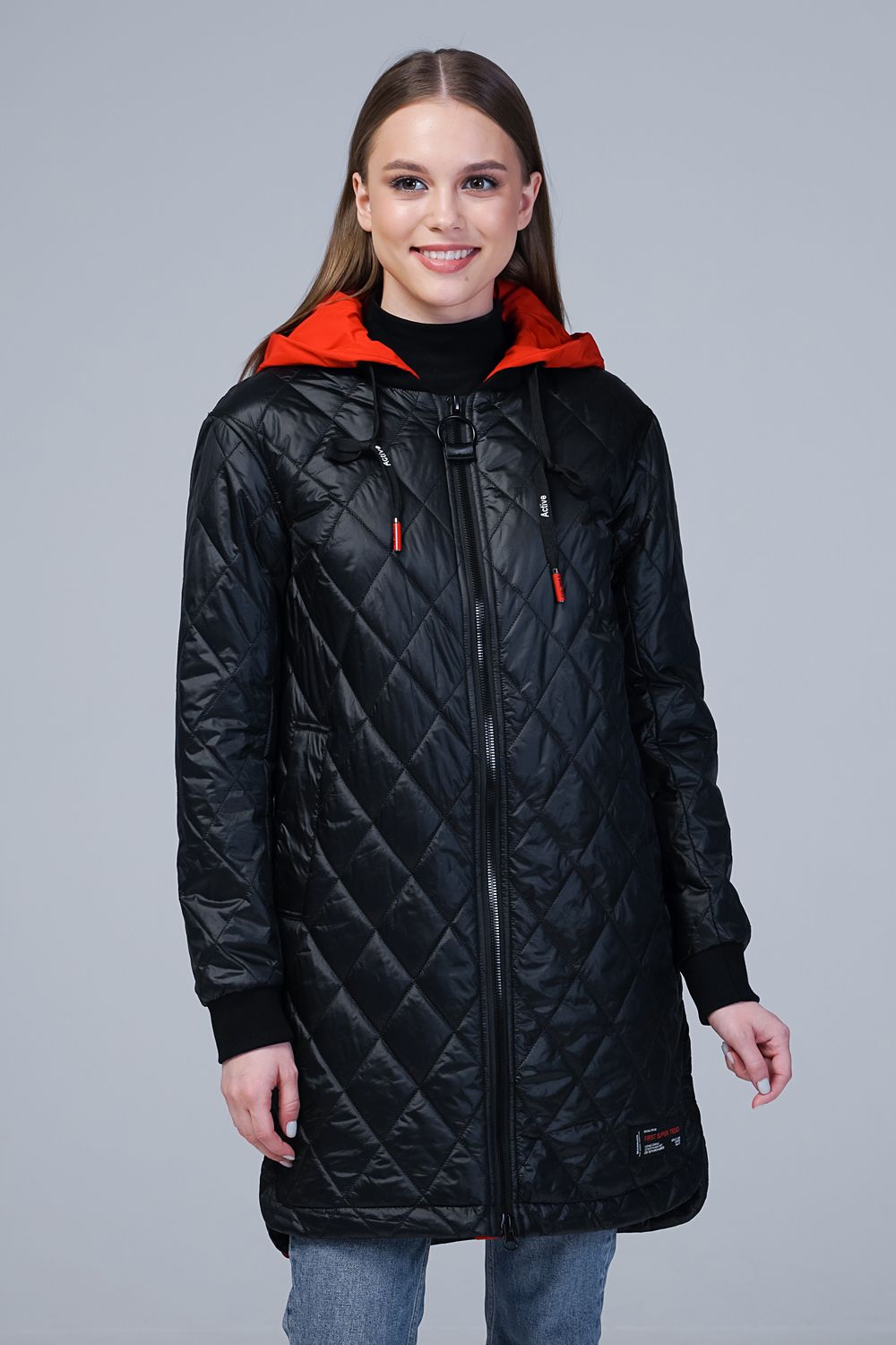 Пальто женское OHARA CC-21505 черное 44 RU