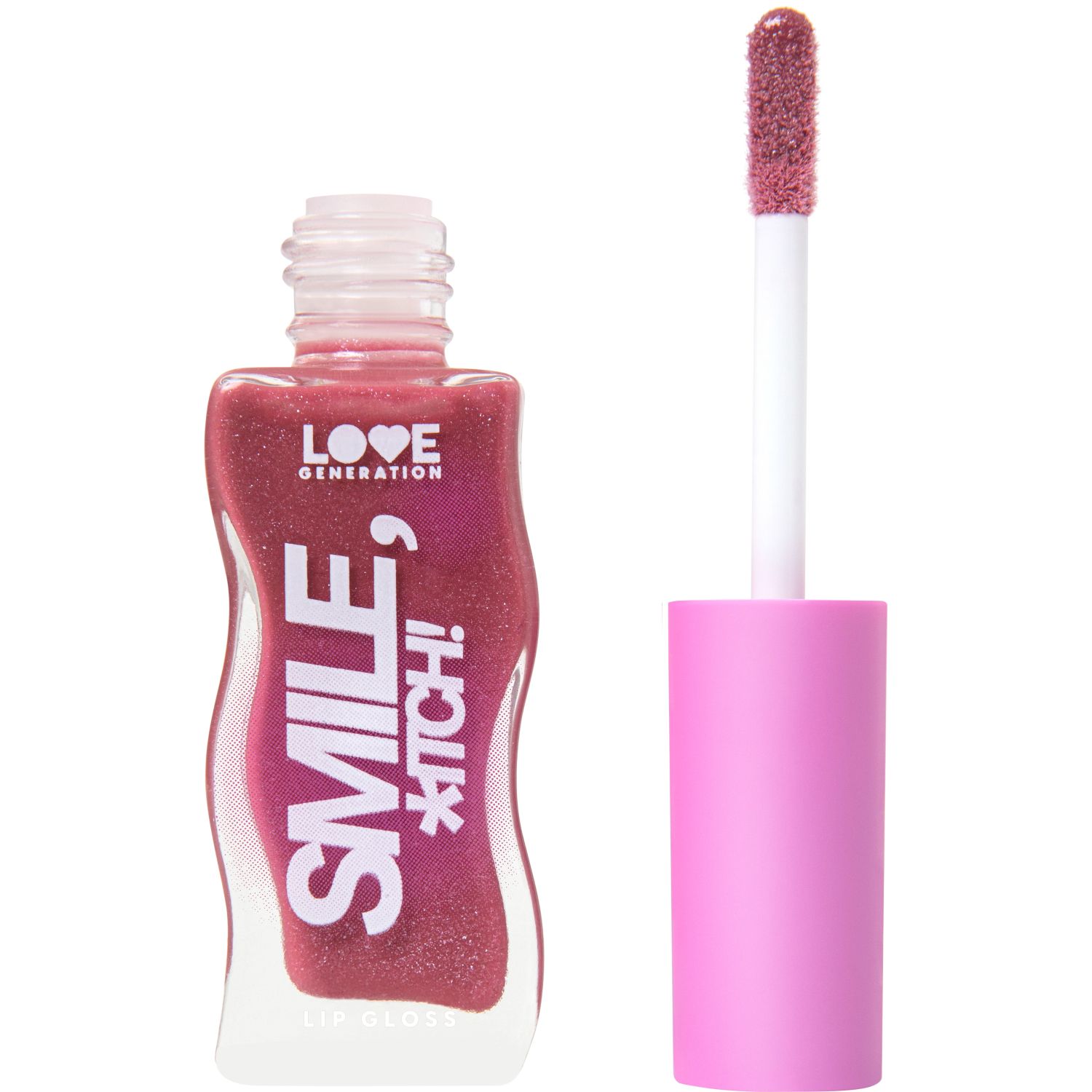 Блеск для губ Love Generation Smile, *itch! сияющий тон 06 Сливовый 10 мл №1