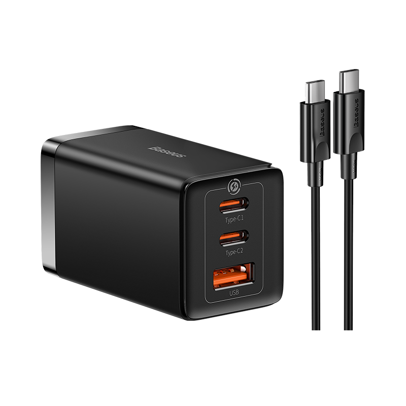 Сетевое зарядное устройство Baseus GaN5 Pro 2C+U 65W CN CCGAN65S5 - купить в UltraTrade, цена на Мегамаркет