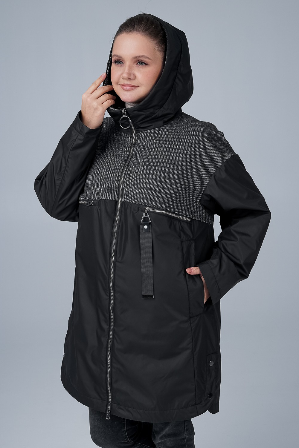 Куртка женская OHARA CCV-22503 черная 54 RU