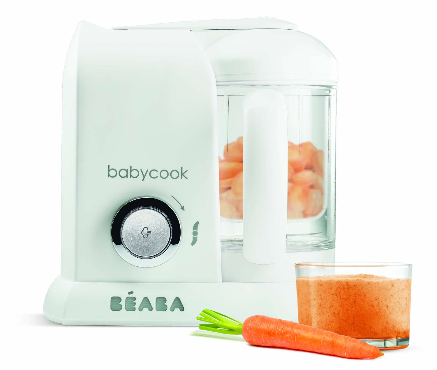 Купить пароварка-блендер Beaba Babycook Solo White/Silver, цены на  Мегамаркет | Артикул: 100024571184