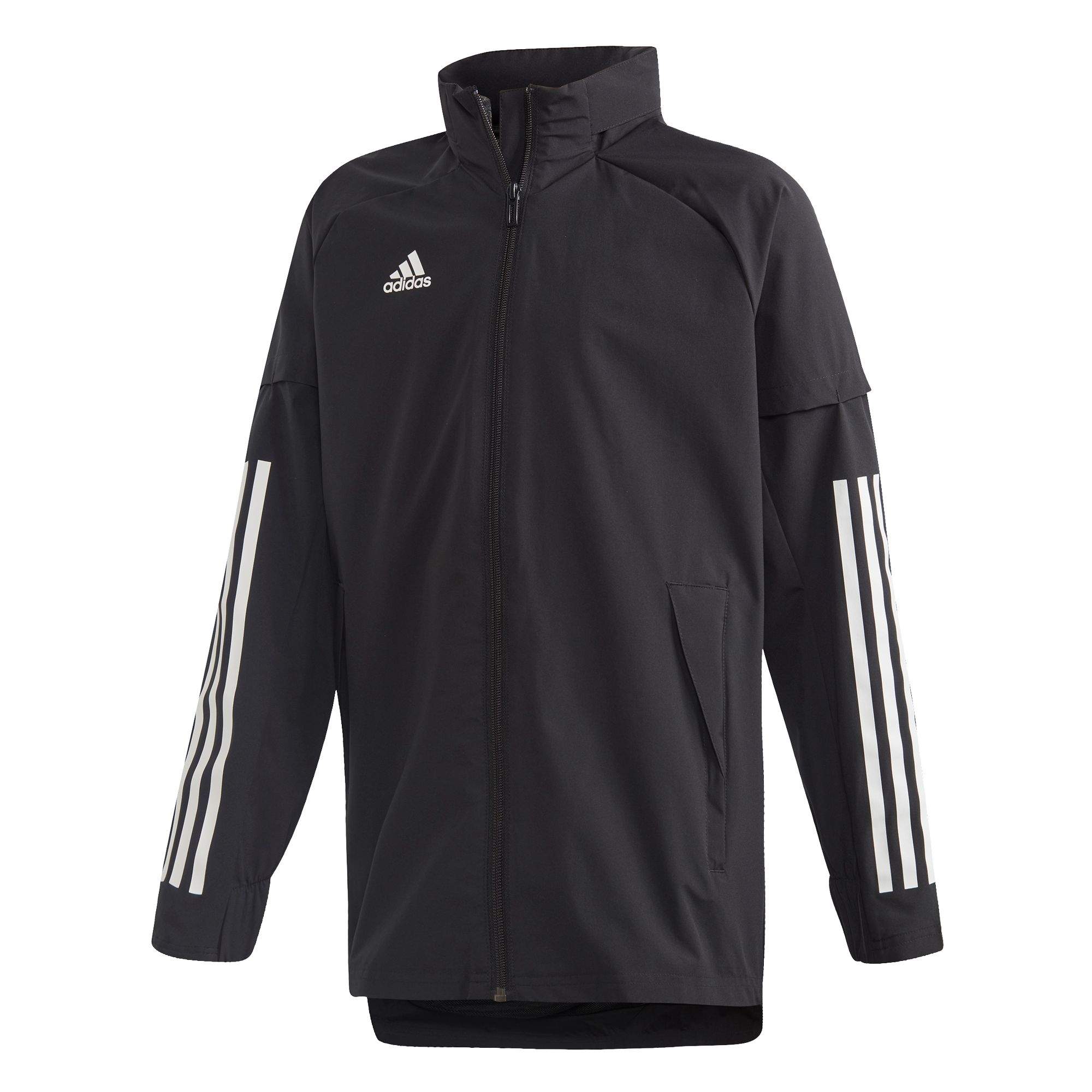 Ветровка Adidas Con20 Aw Jacket Y EA2512 цв.черный р. 128