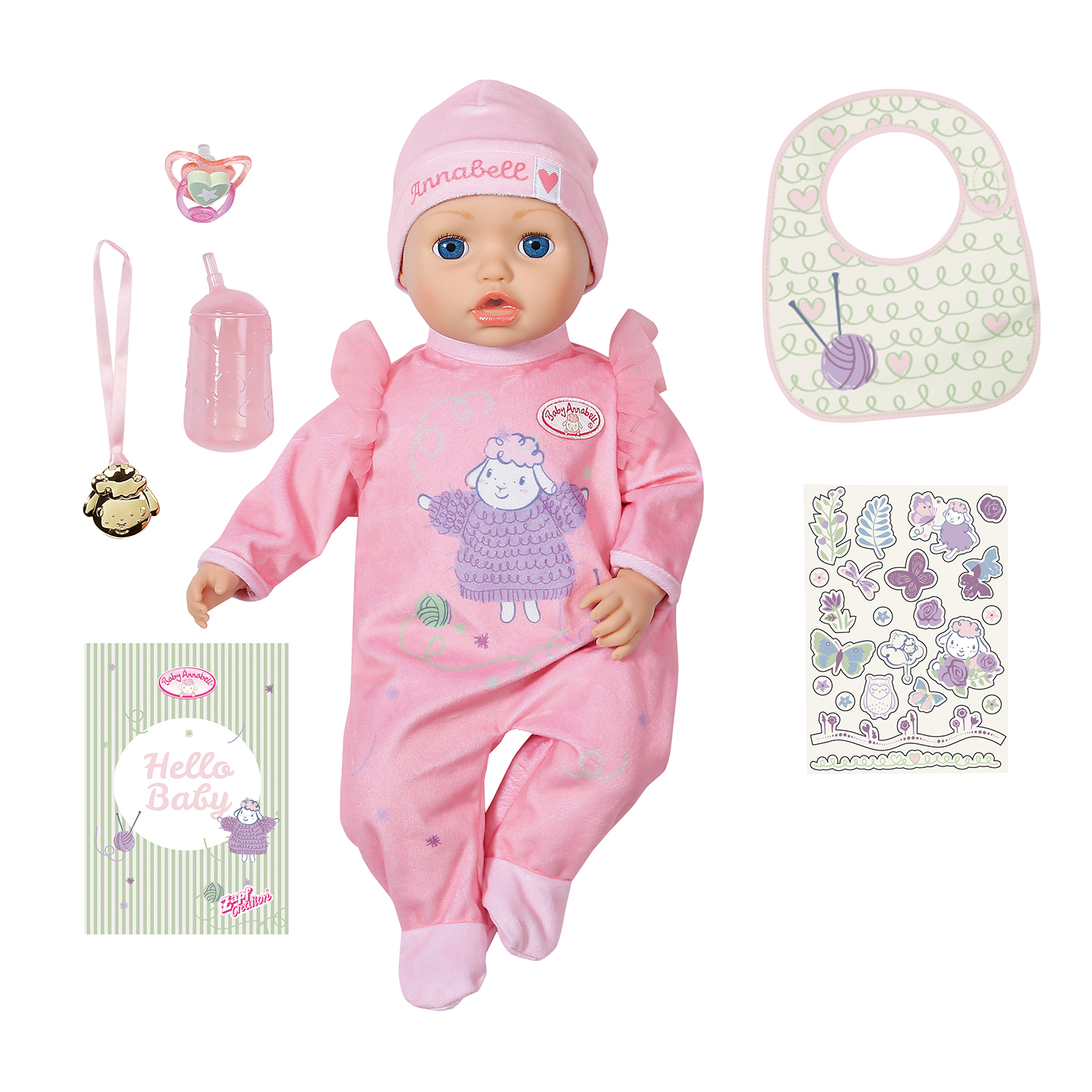 Купить интерактивная кукла Zapf Creation Анабель 43 см BABY Annabell, цены  на Мегамаркет