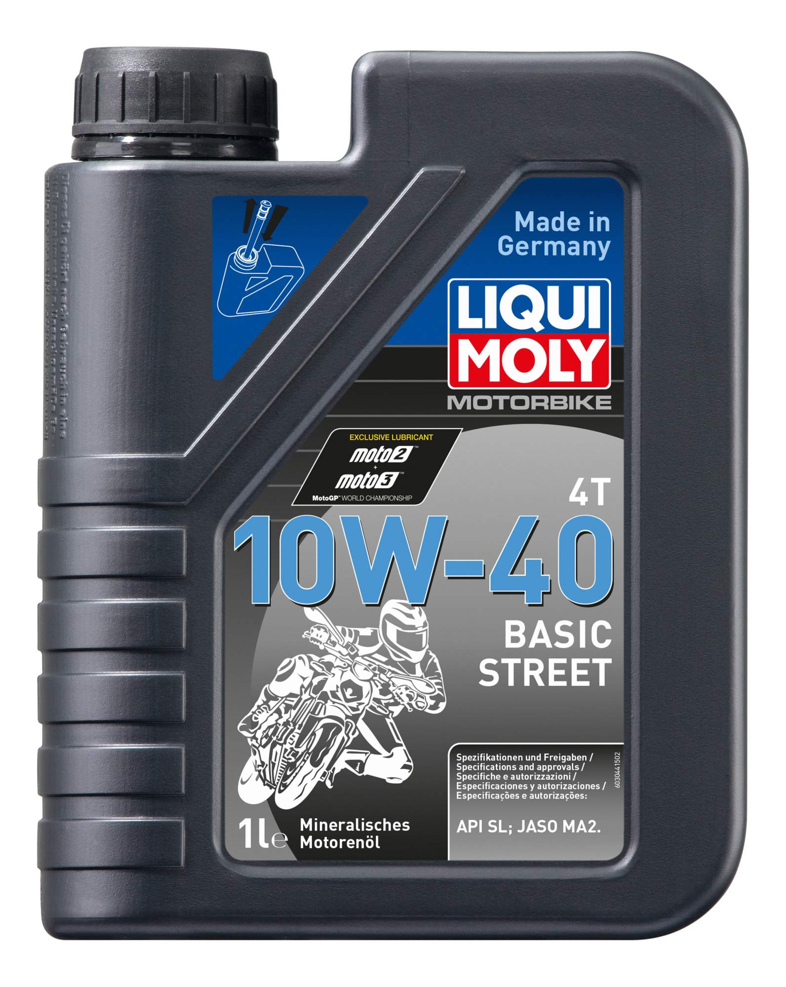 Моторное масло LIQUI MOLY Motorbike 4T Basic Street 10w-40 1л