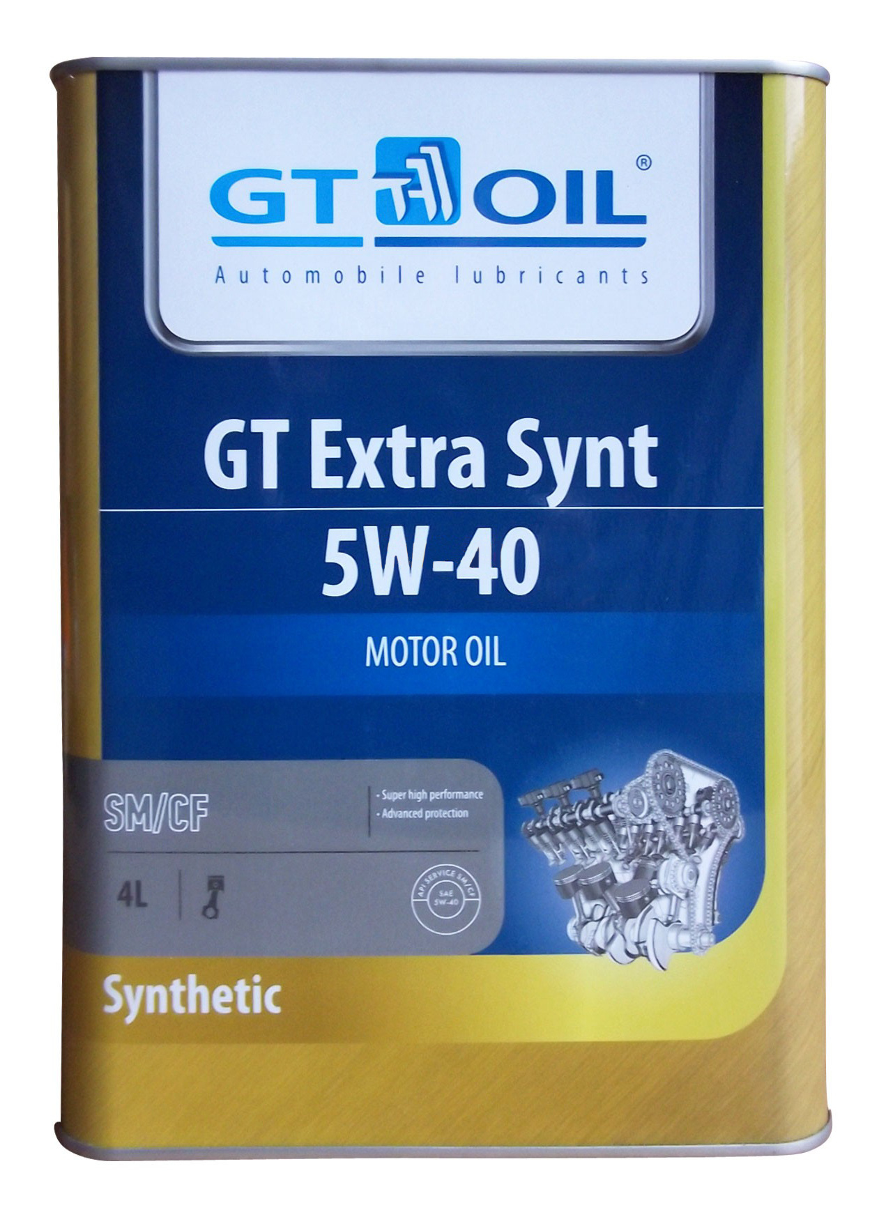 Моторное масло GT OIL Extra Synt 5W40 4л - отзывы покупателей на Мегамаркет | 100001148710