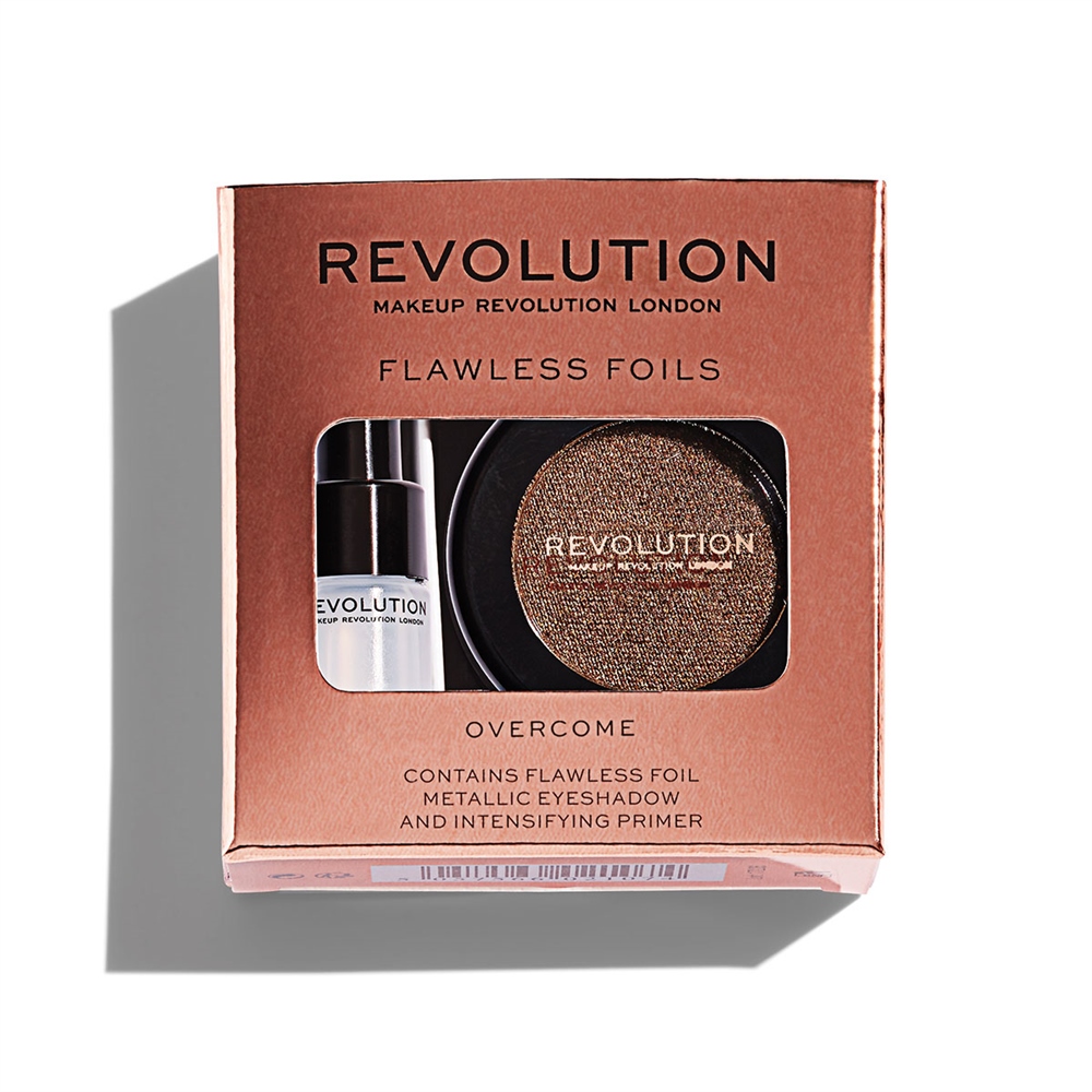 Праймер + тени для век Makeup Revolution Flawless Foils, Overcome