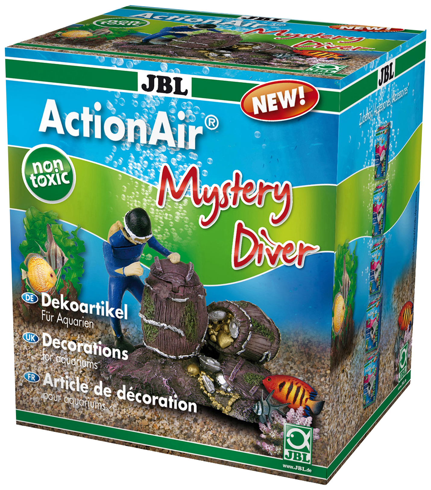 Распылитель для аквариума JBL ActionAir Mystery Diver в виде декорации, пластик