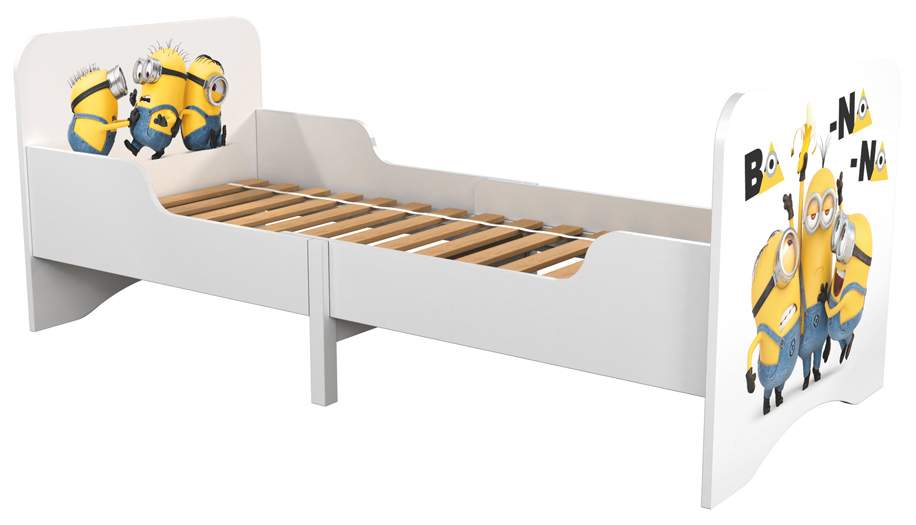 Детская раздвижная кровать Polini kids Fun 3200 Миньоны, желтый