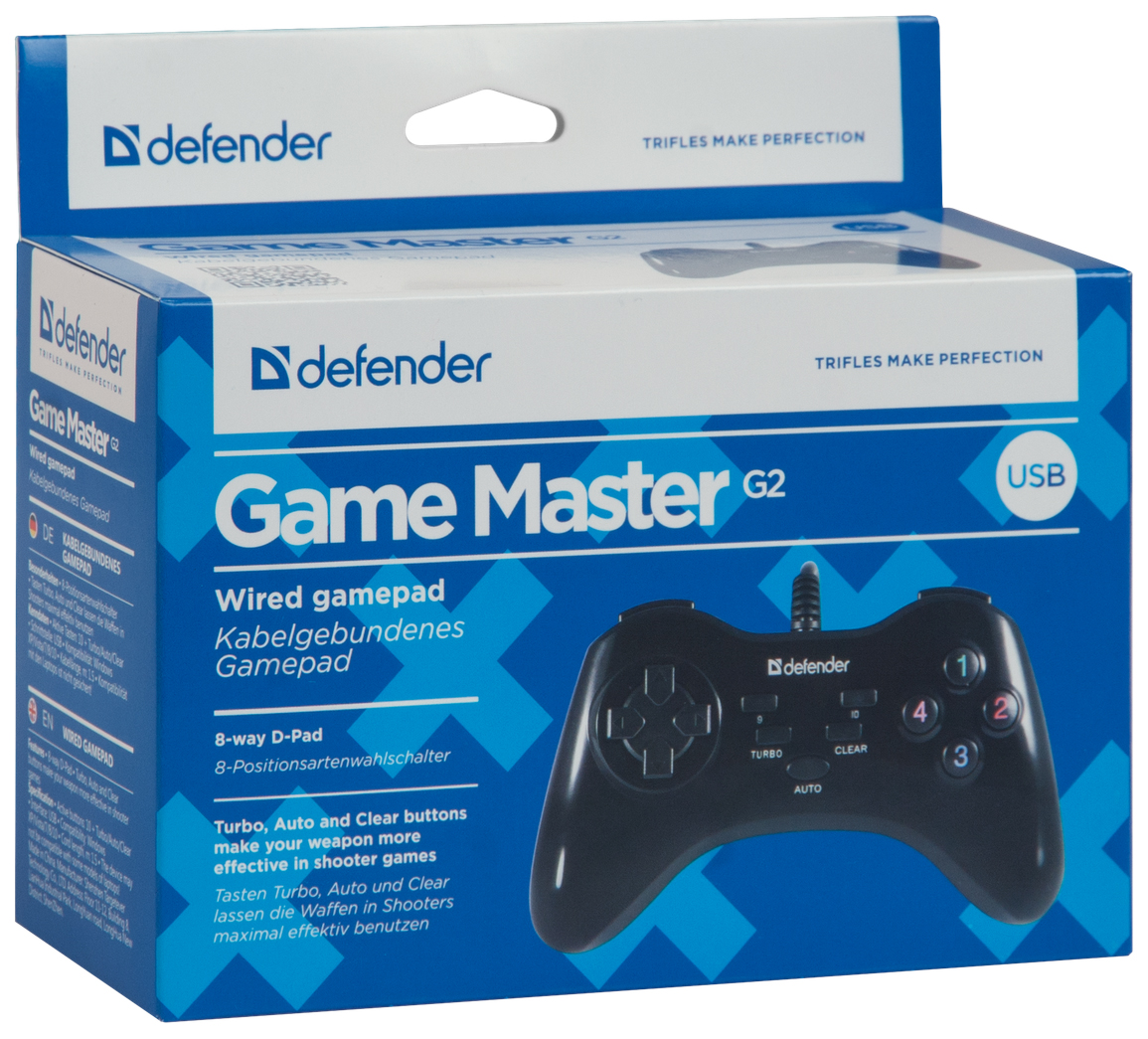 Геймпад Defender Game Master G2 Black (64258)