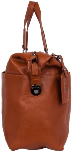 Дорожная сумка кожаная Pola 8753 коричневая 54 x 30 x 28