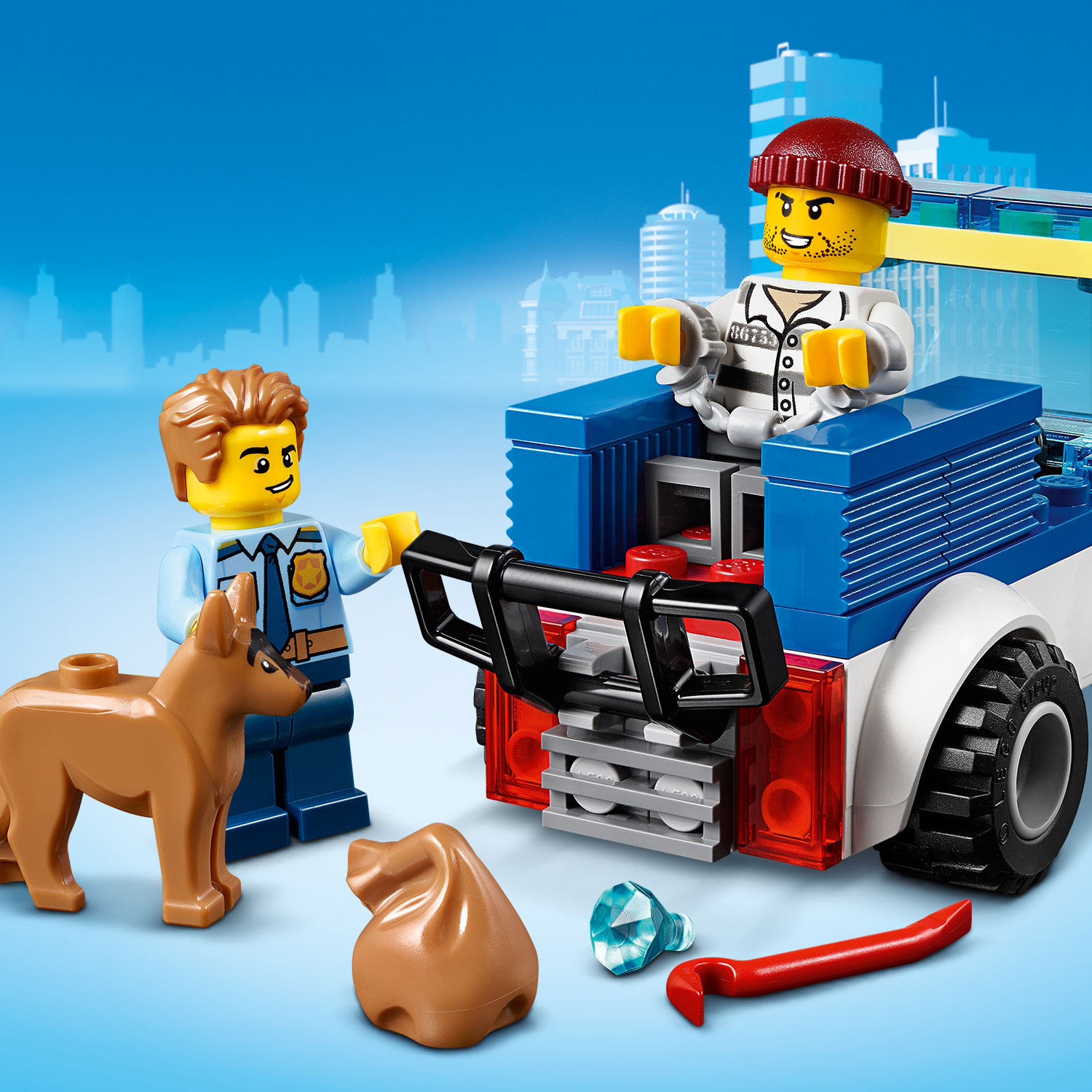 Конструктор LEGO City Police 60241 Полицейский отряд с собакой