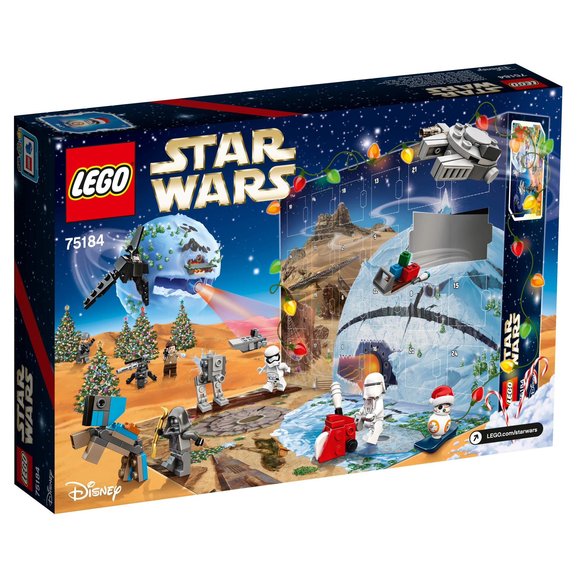 Star wars calendar. LEGO 75184. Наборы лего Star Wars 75184. Конструктор LEGO Star Wars 75184 Рождественский календарь. LEGO Star Wars адвент календарь.