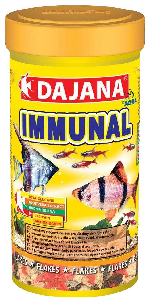 Корм для рыб Dajana IMMUNAL FLAKES, хлопья, 100 мл