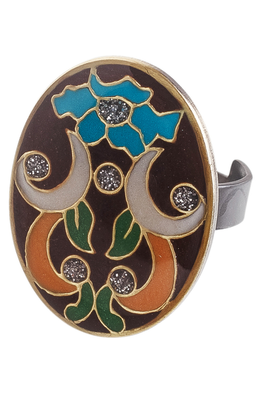 Кольцо женское Clara Bijoux K74891-11 коричневое