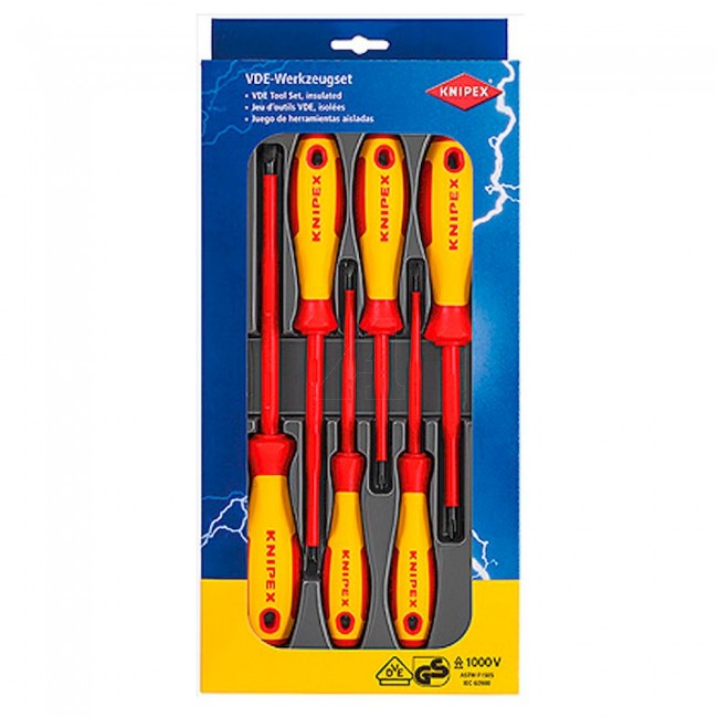 Набор отверток KNIPEX kn-002012v01 6 предметов 610 г купить в интернет-магазине, цены на Мегамаркет