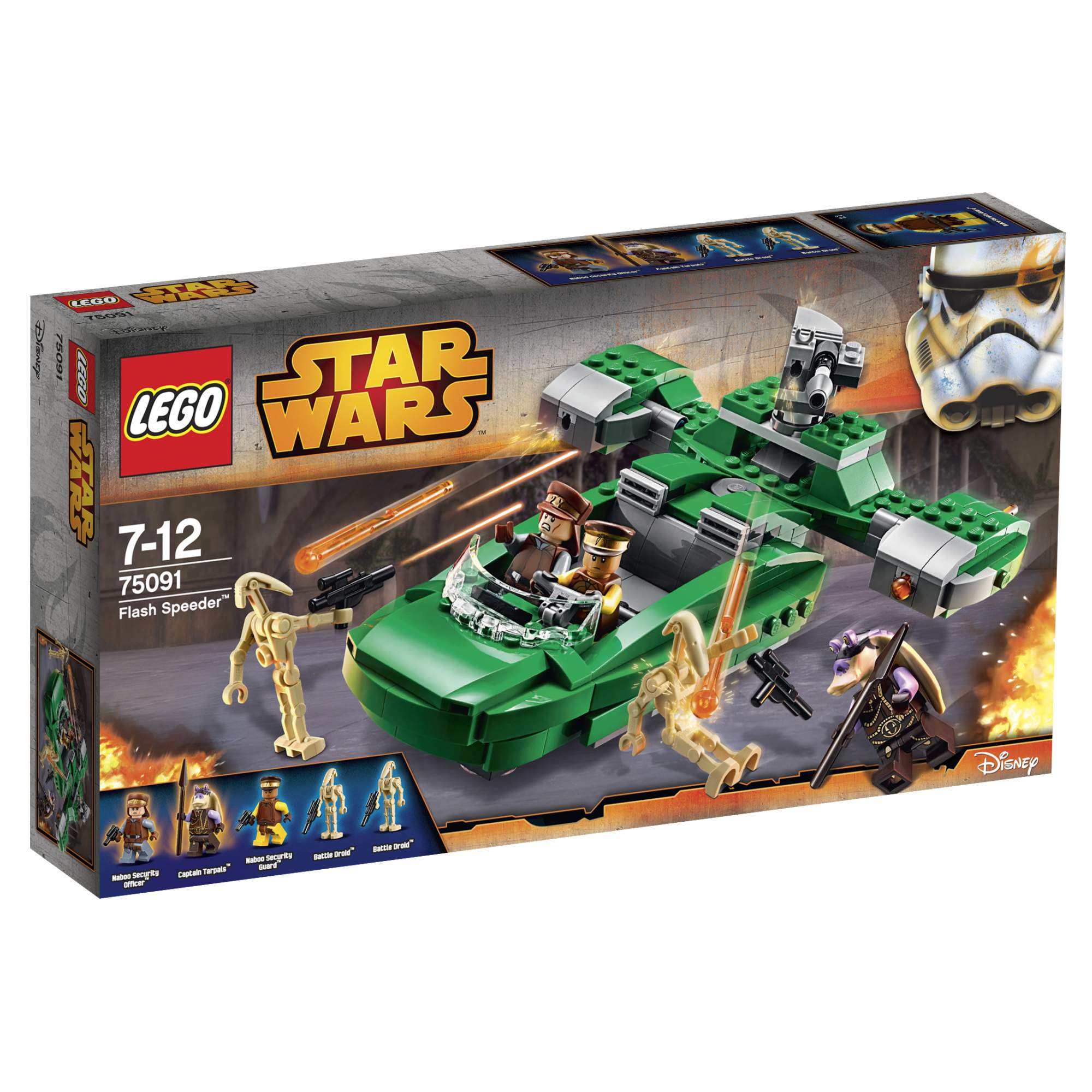 Купить конструктор LEGO Star Wars Флэш-спидер (Flash Speeder) (75091), цены  на Мегамаркет | Артикул: 100000075711