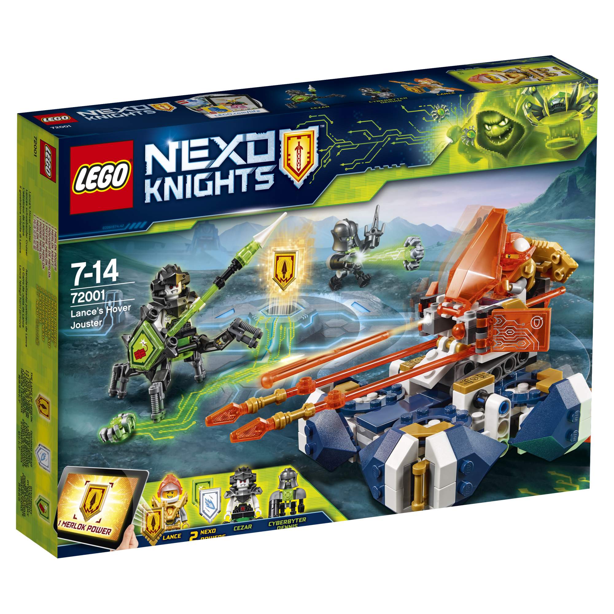 Конструктор LEGO Nexo Knights Летающая турнирная машина Ланса (72001) –  купить в Москве, цены в интернет-магазинах на Мегамаркет