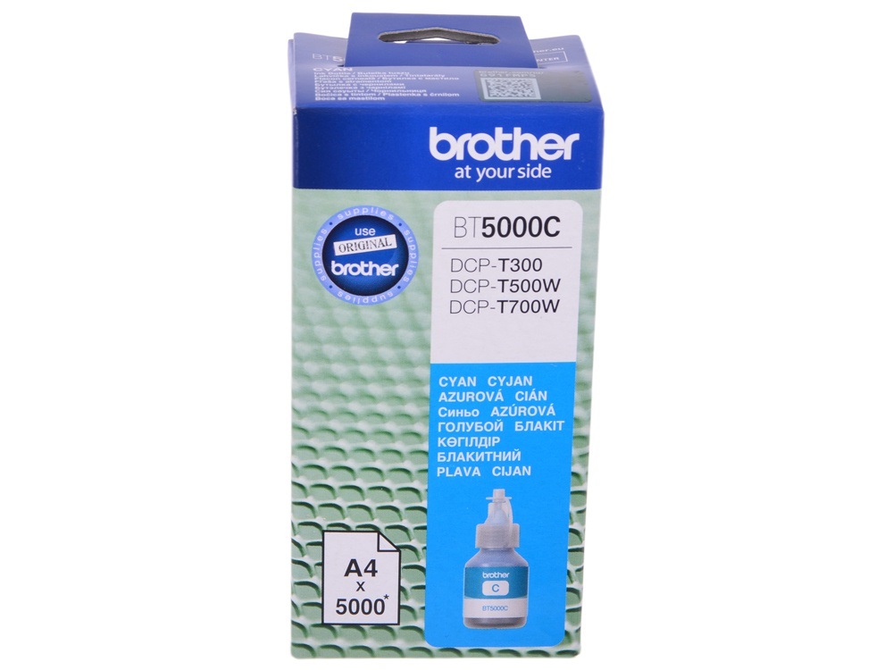 Чернила для струйного принтера Brother BT-5000C, голубой, оригинал